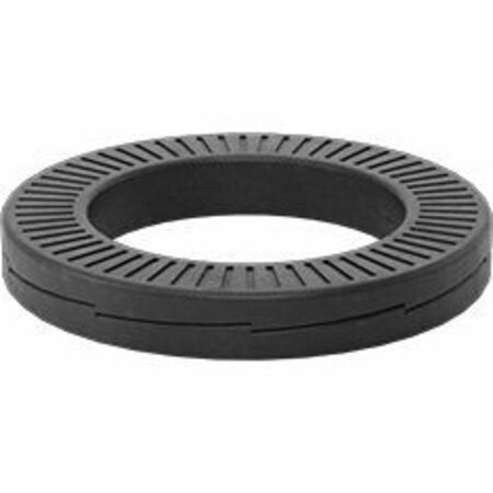 BSC PREFERRED Wedge Lock Washer Black Steel for M10 Screw Size 0.42 ID 0.65 OD, 10PK 97913A115